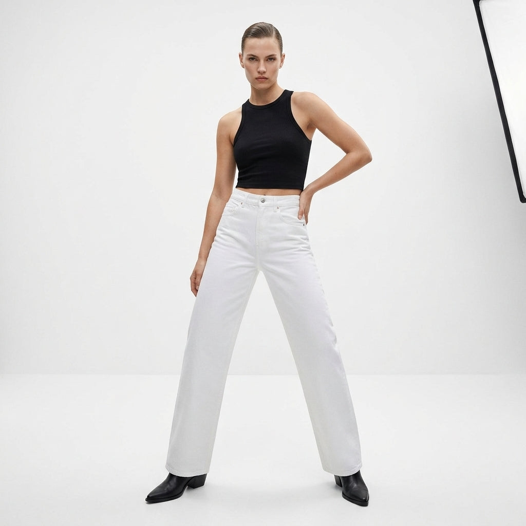 Boyfriend Jeans Damen Mit Vintage-Charme