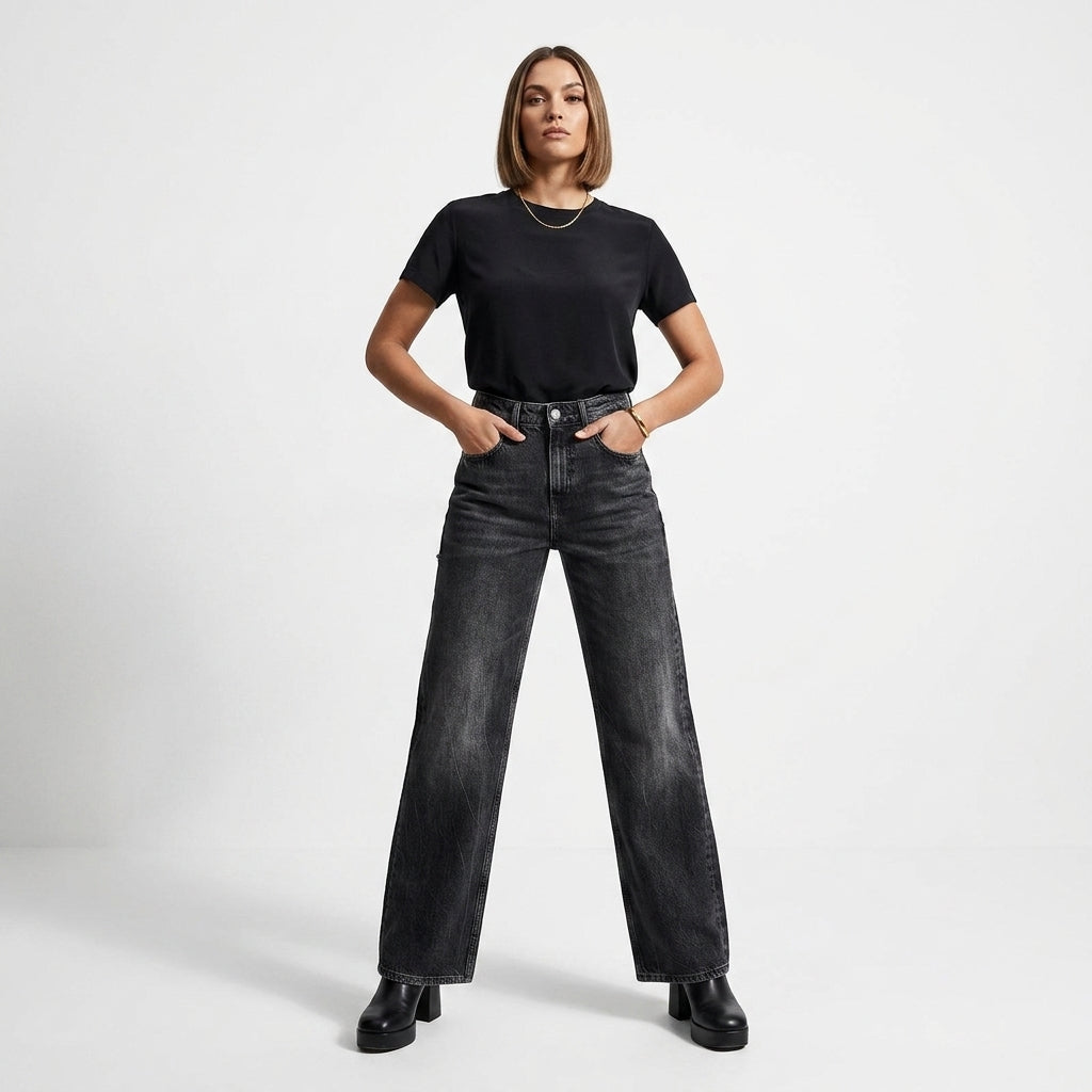 Boyfriend Jeans Damen Mit Vintage-Charme