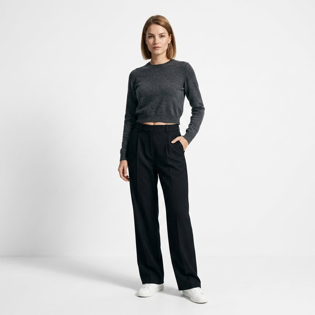 Anja | Elegante Damen Hosen mit geradem Schnitt und Taschen