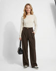 Anja | Elegante Damen Hosen mit geradem Schnitt und Taschen
