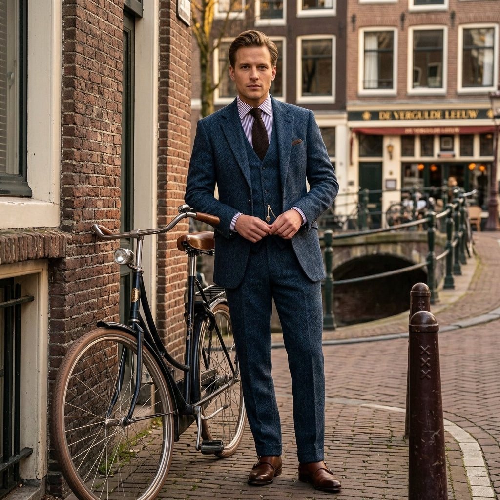 Tobias | Elegantes Herren Set im Tweed Stil