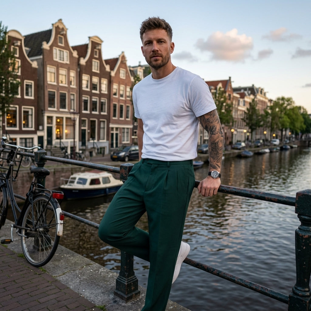 Noah | Weit geschnittene Herren Stoffhose für entspannten Look