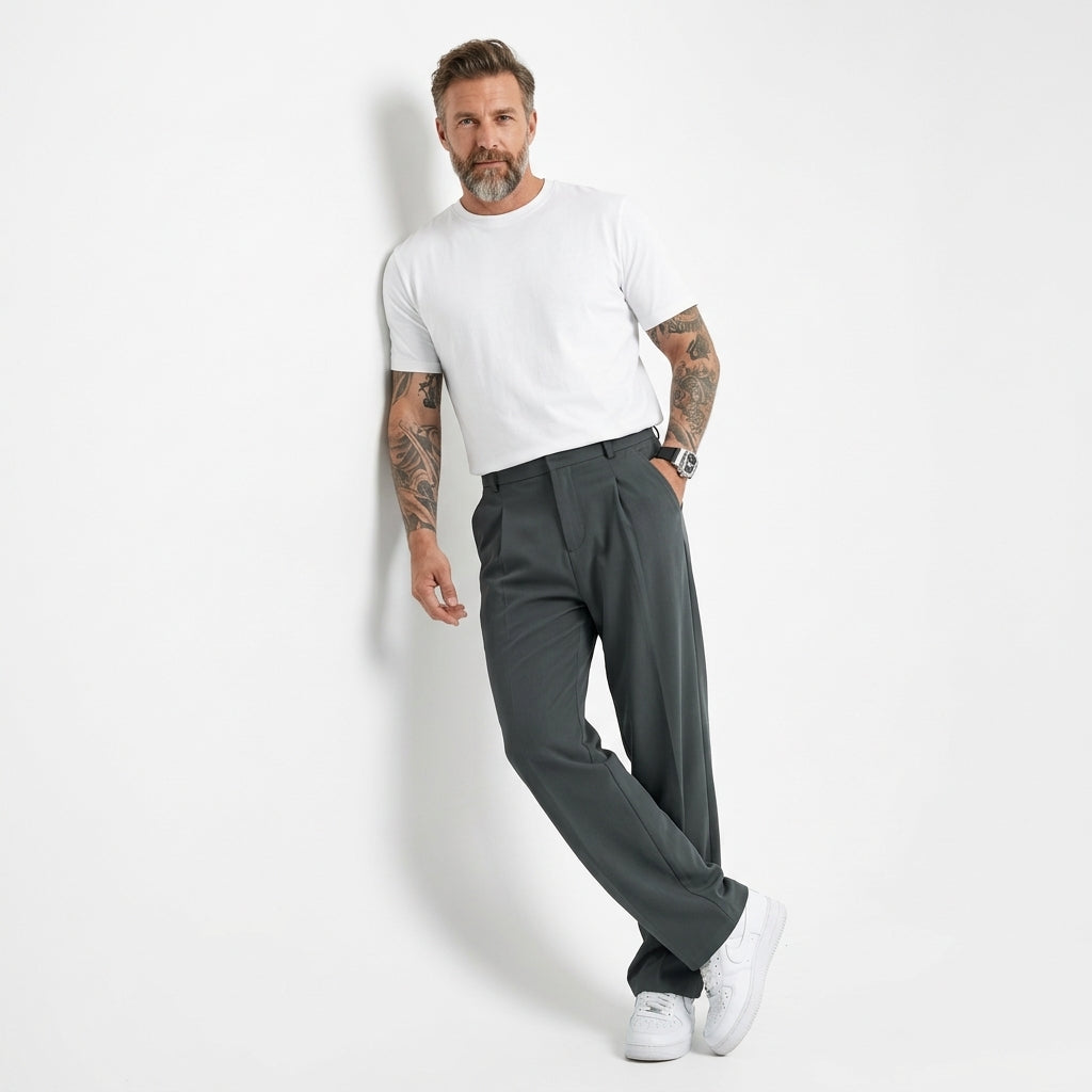 Noah | Weit geschnittene Herren Stoffhose für entspannten Look