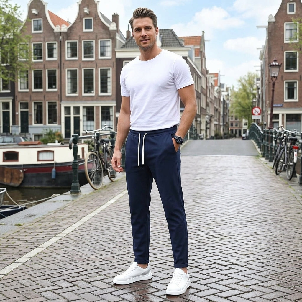 Felix | Herren Stoffhose mit schlankem Schnitt für Alltag und Freizeit