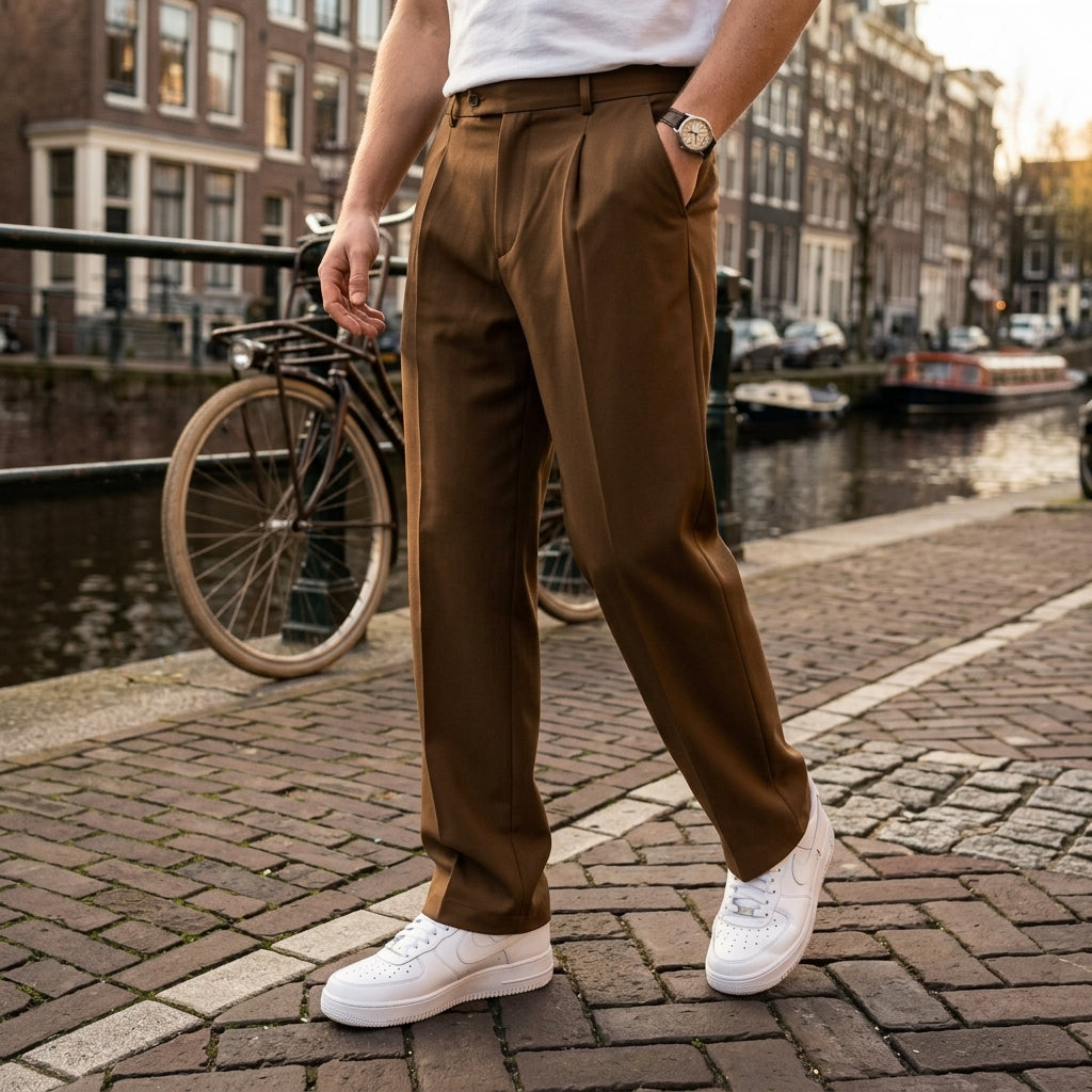 Noah | Weit geschnittene Herren Stoffhose für entspannten Look