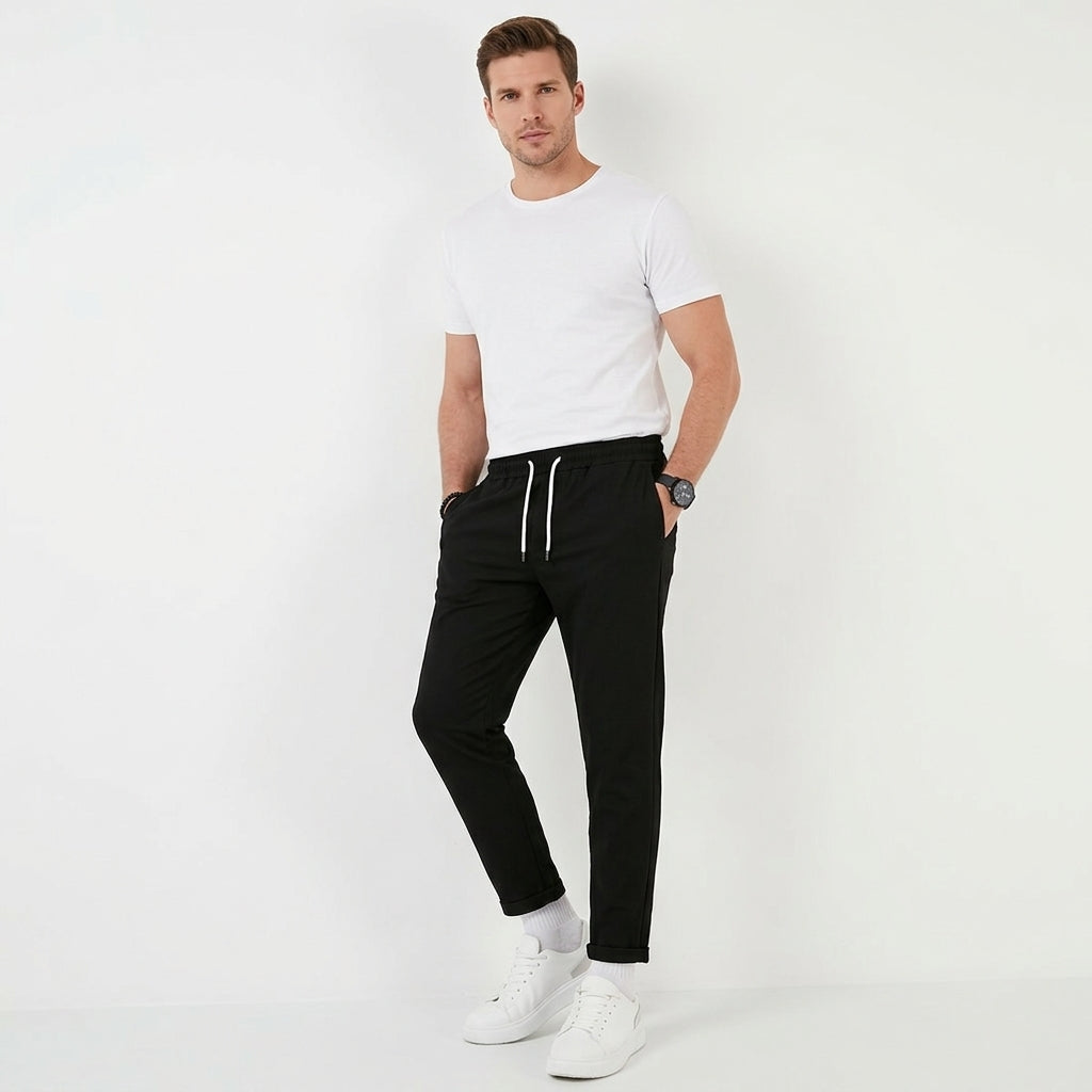 Felix | Herren Stoffhose mit schlankem Schnitt für Alltag und Freizeit