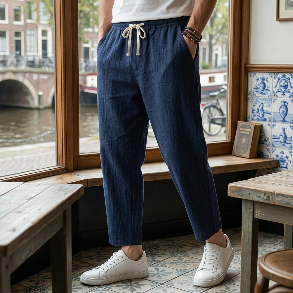 Jonas | Leichte Herren Stoffhose für Stil und Komfort