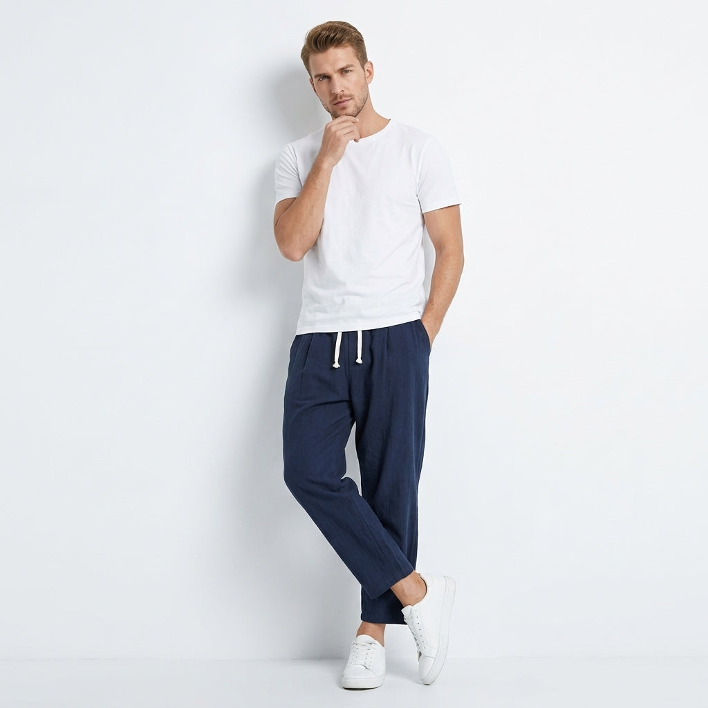 Jonas | Leichte Herren Stoffhose für Stil und Komfort