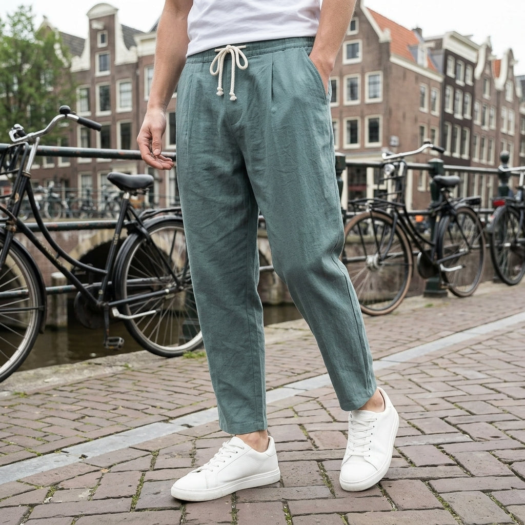Jonas | Leichte Herren Stoffhose für Stil und Komfort