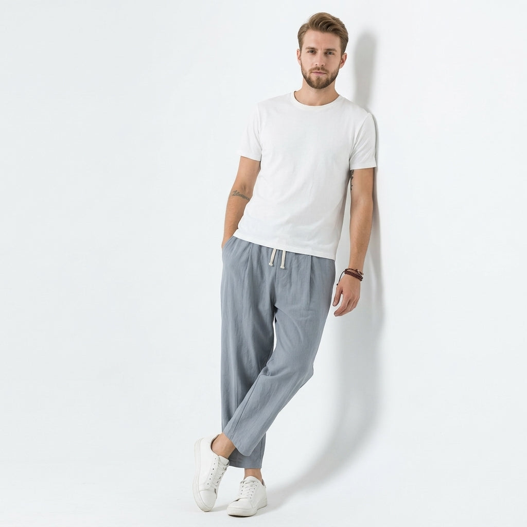 Jonas | Leichte Herren Stoffhose für Stil und Komfort