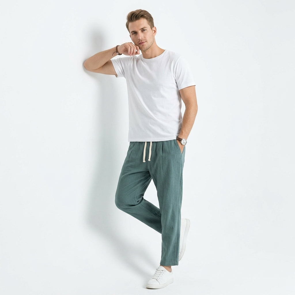 Jonas | Leichte Herren Stoffhose für Stil und Komfort