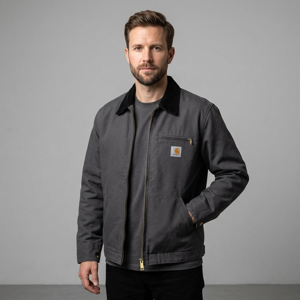 Robuste Herren Arbeitsjacke im Detroit-Stil