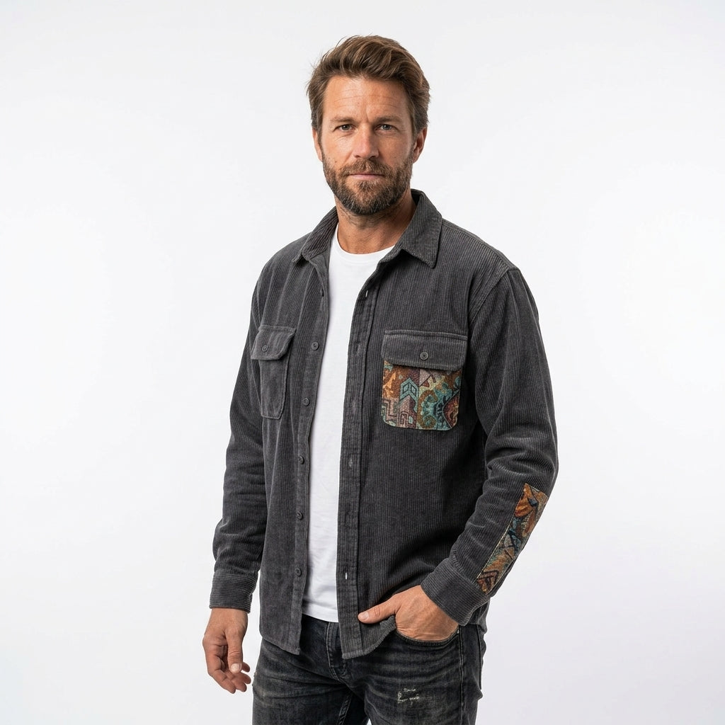 Bastian | Langarm Herren Shirt mit modernem Vintage Stil