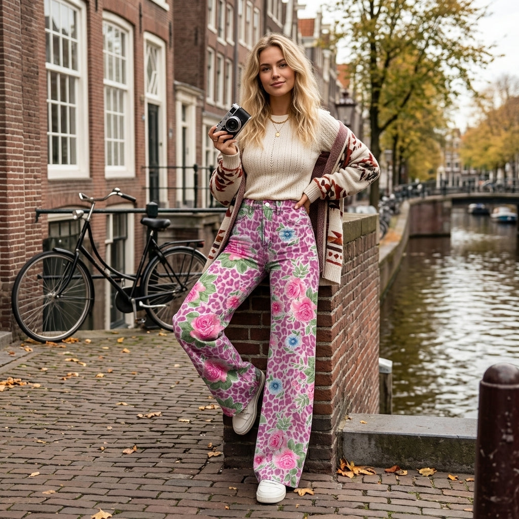 Marlies | Damen Hosen mit weitem Bein und modernem Schnitt