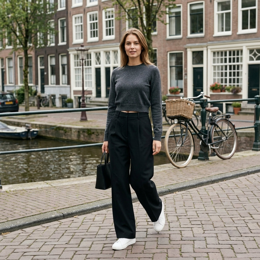 Anja | Elegante Damen Hosen mit geradem Schnitt und Taschen