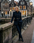 Johanna | Damenblazer mit Samtdetails