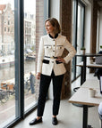 Johanna | Damenblazer mit Samtdetails