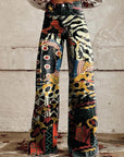 Laura | Blumenjeans | Weite Beine