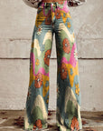 Laura | Blumenjeans | Weite Beine