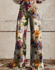 Laura | Blumenjeans | Weite Beine