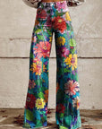 Laura | Blumenjeans | Weite Beine