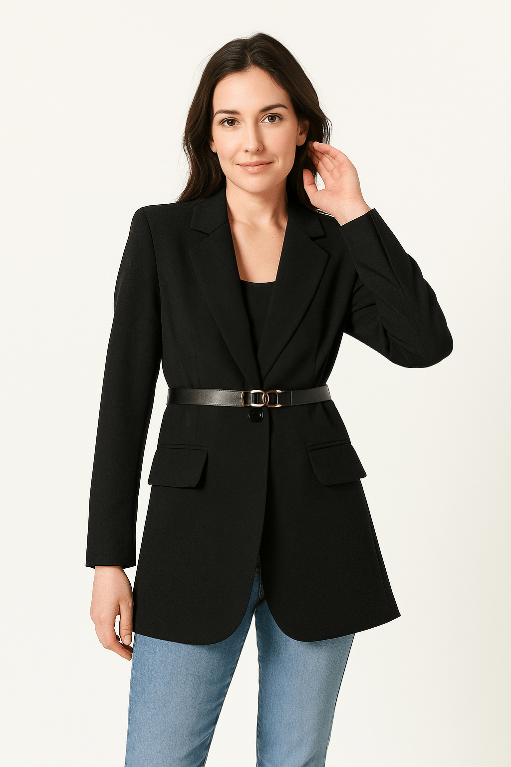Laura | Eleganter Blazer Damen mit Gürtel 4