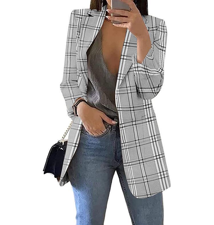 Lena | Karierter Blazer Damen mit Modernem Schnitt 4