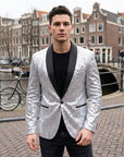 Elias | Glänzender Herren Blazer mit Modernem Design