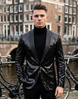 Elias | Glänzender Herren Blazer mit Modernem Design