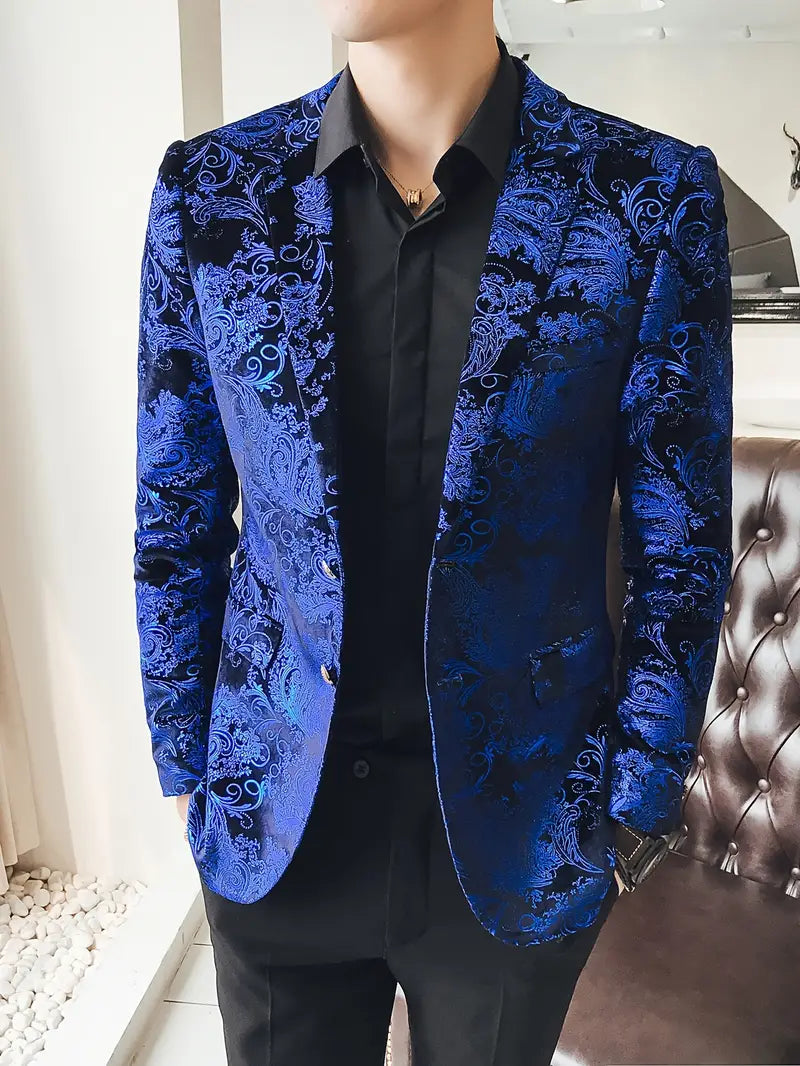 Maximilian | Eleganter Herrenblazer Mit Barockmuster 0