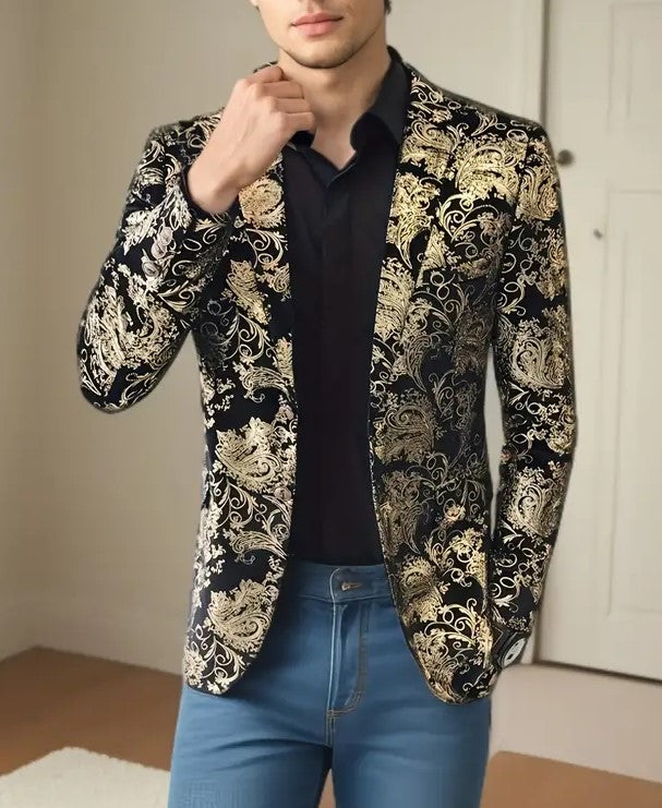 Maximilian | Eleganter Herrenblazer Mit Barockmuster 4