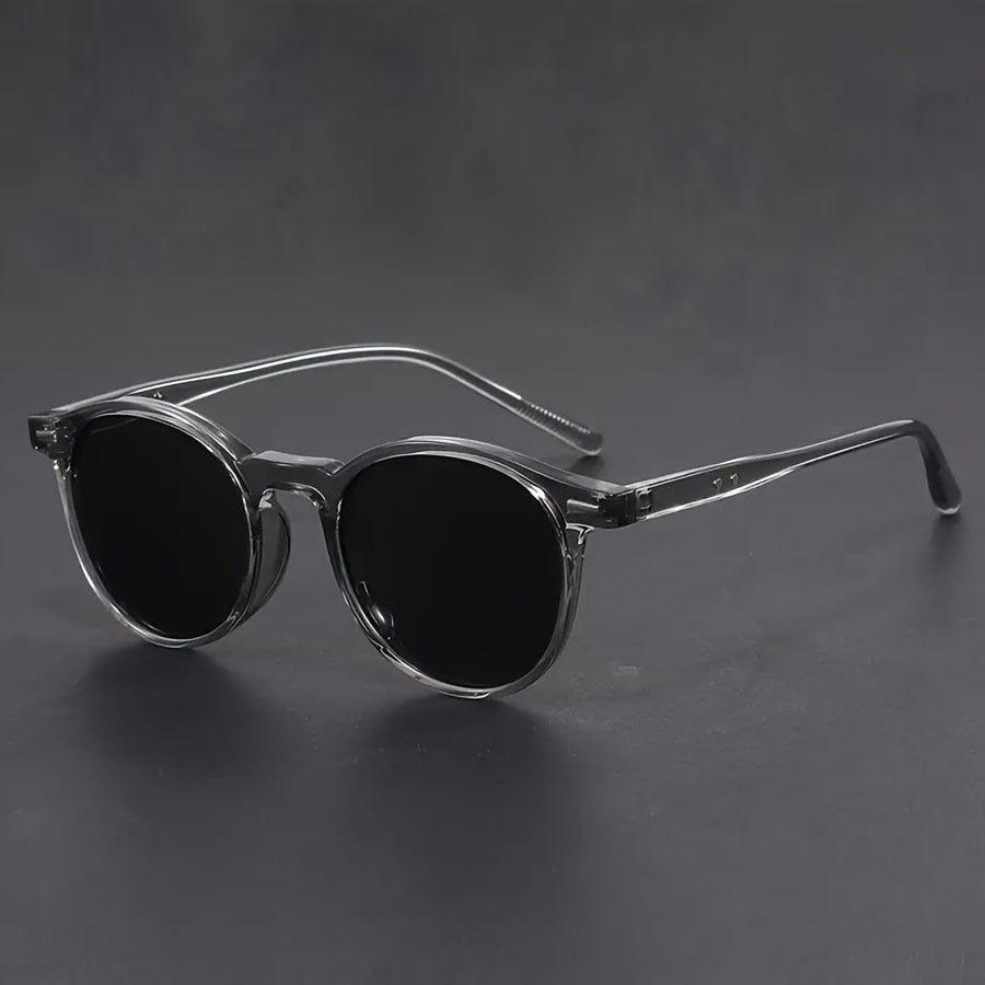 RetroStyle | Herren Sonnenbrille mit Leichtem Rahmen & Schildpatt-Design | Modische Runde Brille für Alltag und Freizeit 0