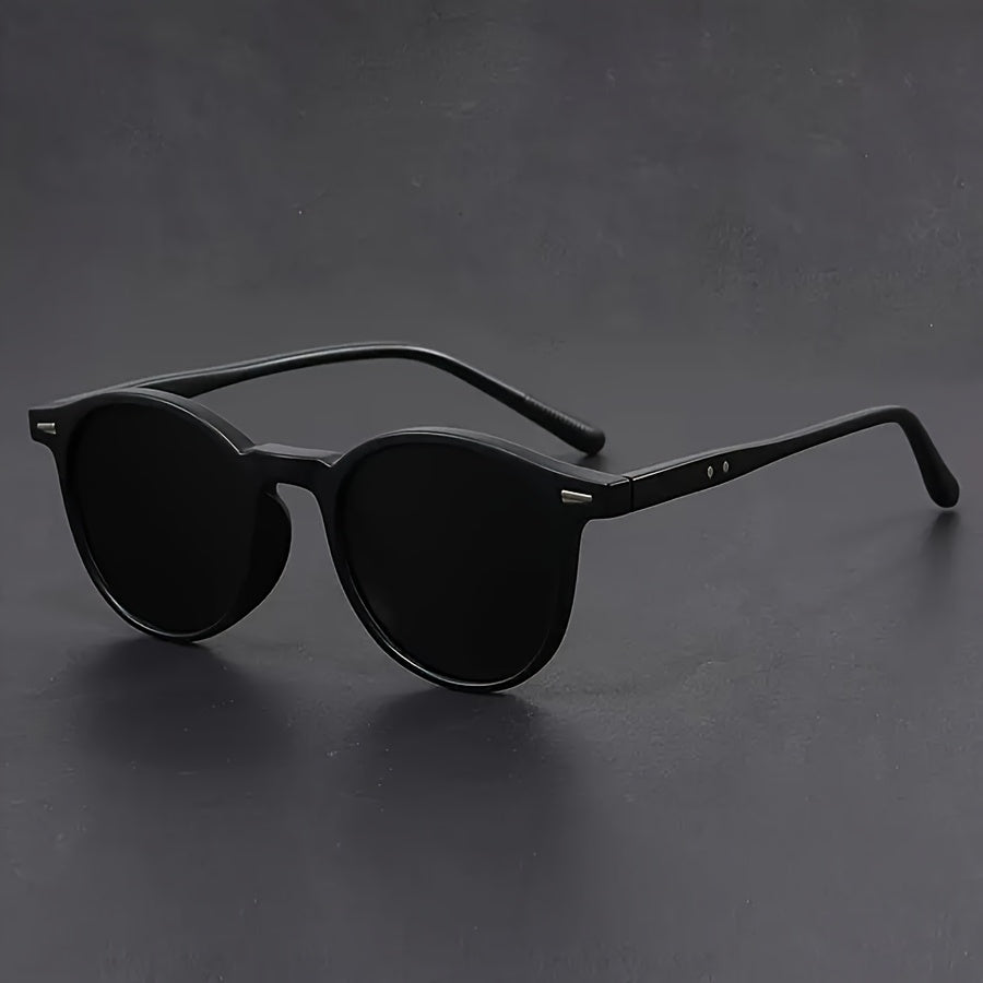 RetroStyle | Herren Sonnenbrille mit Leichtem Rahmen &amp; Schildpatt-Design | Modische Runde Brille für Alltag und Freizeit 3