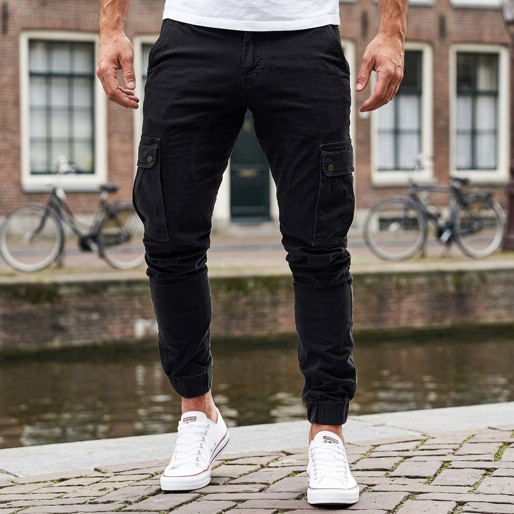 Benedikt | Moderne Herren Stoffhose im Cargo-Stil