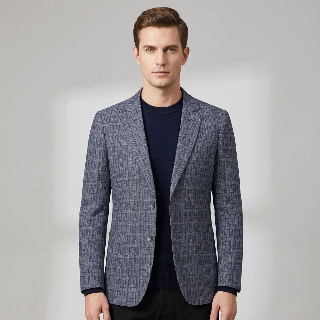 Bruno | Herrenblazer mit Geometrischem Muster