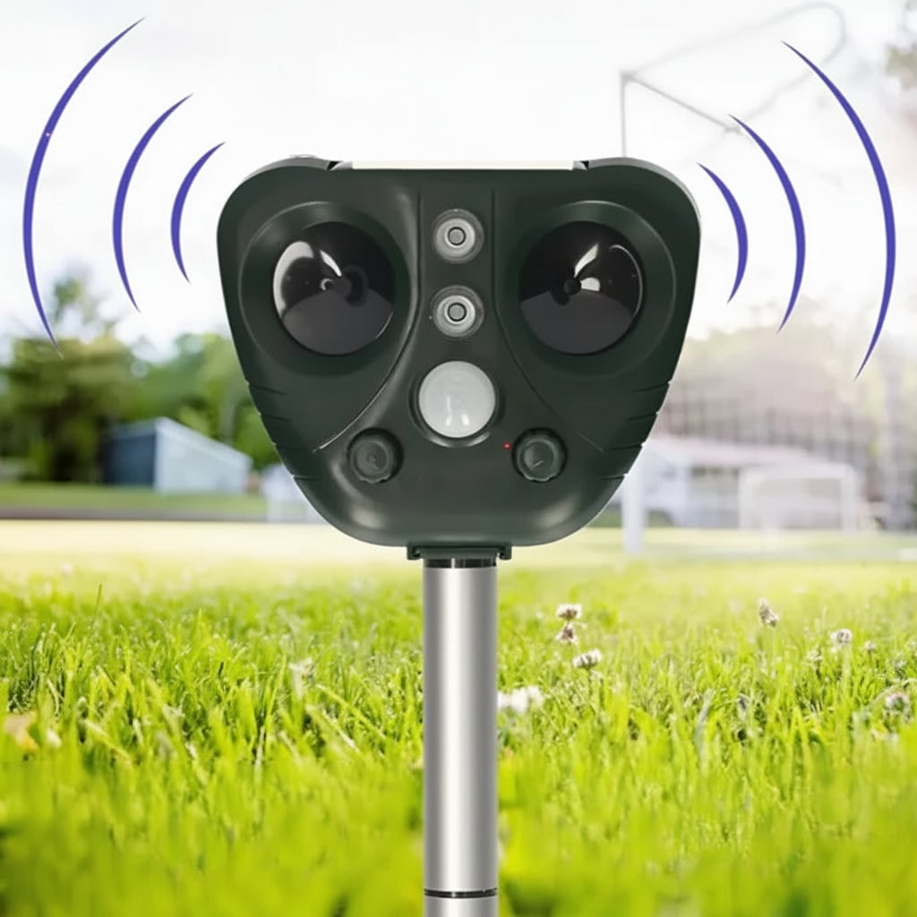 Bird Repeller Ultrasonic Solar-Powered Outdoor Garden Pest Deterrent - Image 1