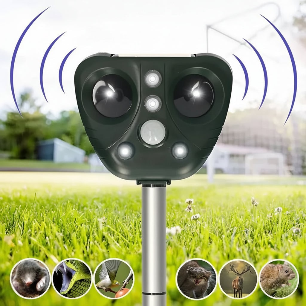 Bird Repeller Ultrasonic Solar-Powered Outdoor Garden Pest Deterrent - Image 3