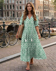 Talina | Elegantes Sommerkleid in fließender Maxi-Form