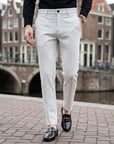 Adrian | Elegante Herren Stoffhose mit feinem Streifenmuster