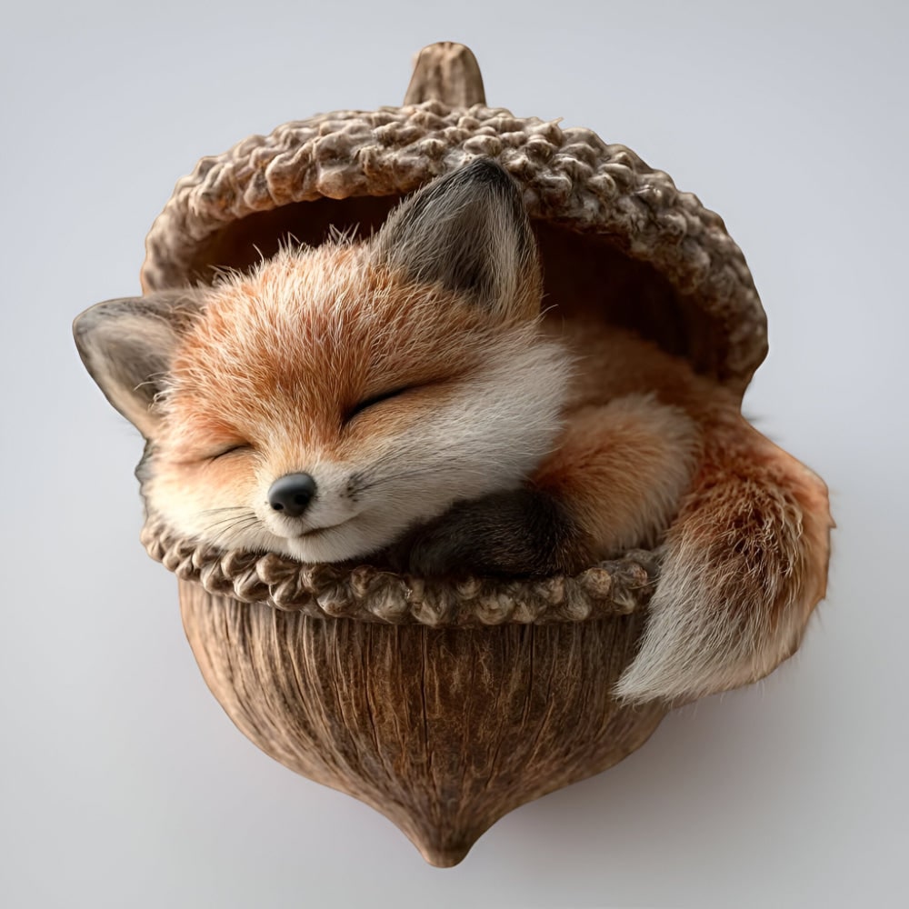 Christmas Ornaments Woodland Animal Acorn Hanging Tree Decor - Image 15