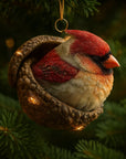 Christmas Ornaments Woodland Animal Acorn Hanging Tree Decor - Image 3