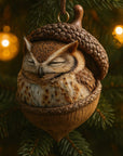 Christmas Ornaments Woodland Animal Acorn Hanging Tree Decor - Image 7