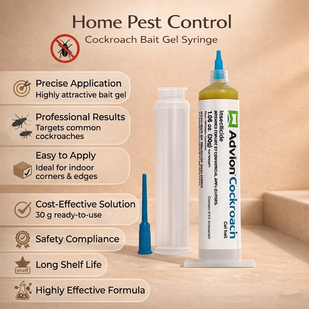 Cockroach Gel Bait Roach Control Syringe Indoor Pest Control - Image 3