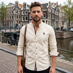 Leon | Elegante Herrenhemden aus Leinen Langarm