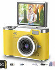 Digital Camera Compact 4K 48MP Flip Screen 8X Zoom Point Shoot - Image 5