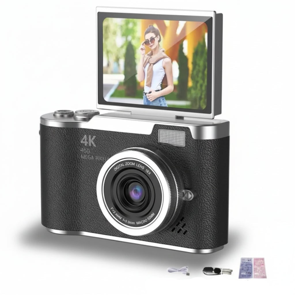 Digital Camera Compact 4K 48MP Flip Screen 8X Zoom Point Shoot - Image 8