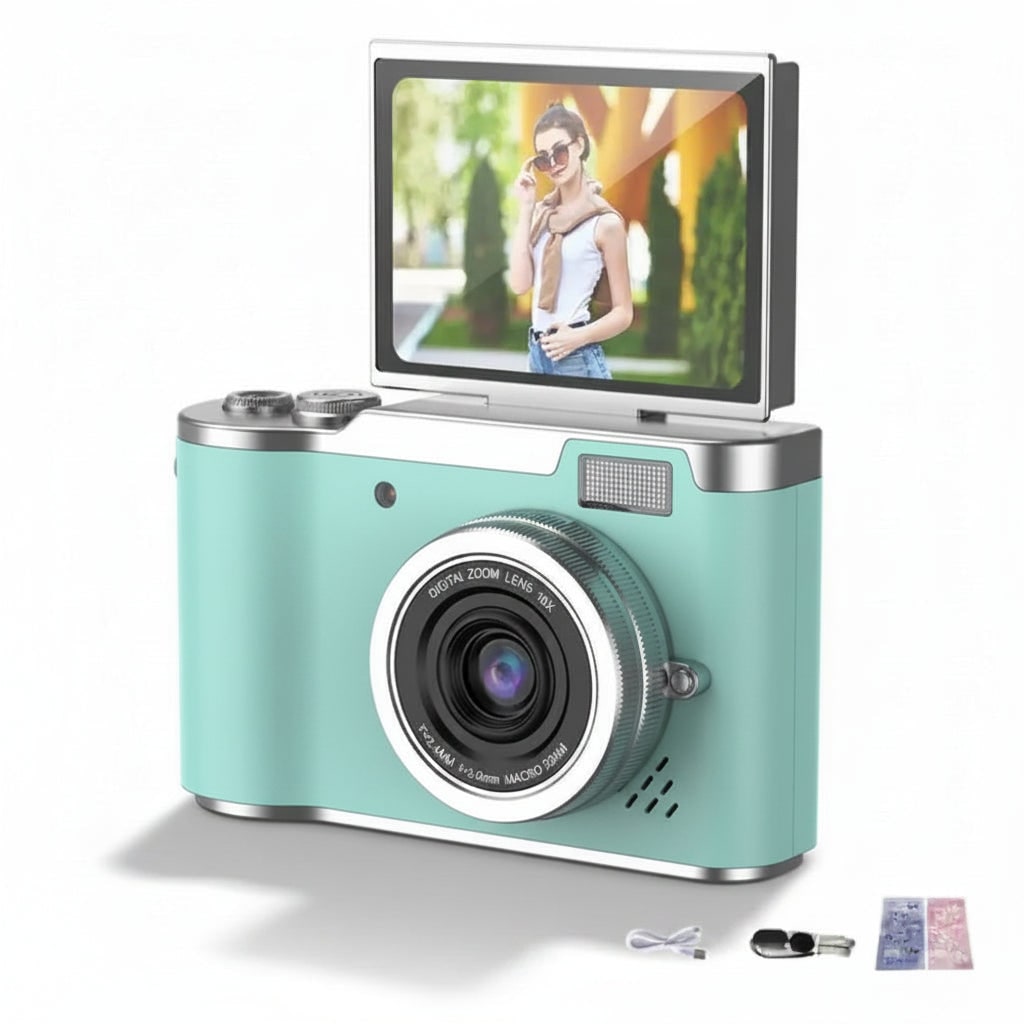 Digital Camera Compact 4K 48MP Flip Screen 8X Zoom Point Shoot - Image 9