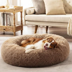 Dog Bed Round Plush Cuddler Pet Sleeping Bed - Image 1