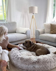 Dog Bed Round Plush Cuddler Pet Sleeping Bed - Image 4