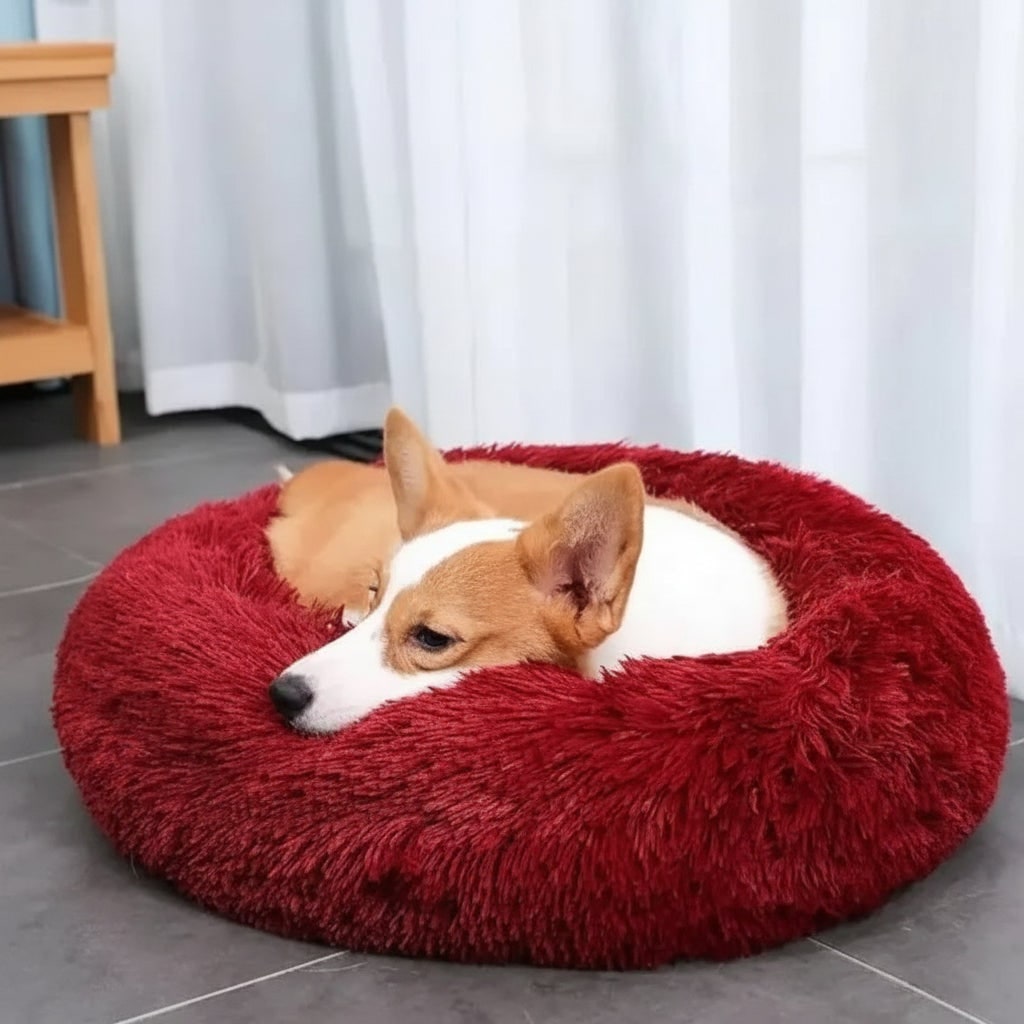 Dog Bed Round Plush Cuddler Pet Sleeping Bed - Image 6